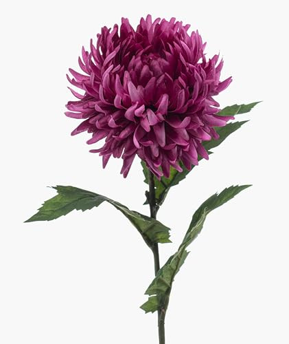 artplants.de Kunstblume Chrysantheme SAXLER, lila, 55cm | Künstliche Winter-Aster