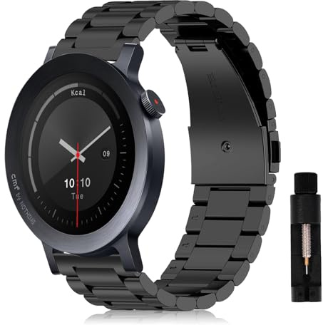 SumRioo Metallo Cinturino Compatibile con CMF by Nothing Watch 3 Pro/Pro 2/Pro, 22mm Cinturino di Ricambio Regolabile in Acciaio Inossidabile per Donna Uomo