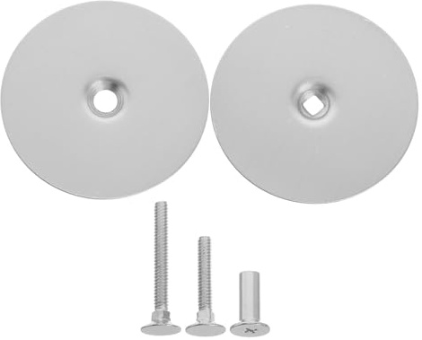 TOBBOMEY 2pcs Stainless Steel Hole Cover Plate for Door Knob and Deadbolt Round Lock Hole Filler for Home Security Precise Fit for Wooden and Metal Doors Enhanced Privacy and Peephole