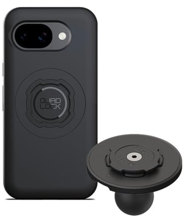 Quad Lock 1 Ball Top Cap Phone Mount Kit with MAG Phone Case and MAG Wireless Charging Head for Pixel 10a Compatible with RAM 1 Socket arms for Car, Truck or RV.