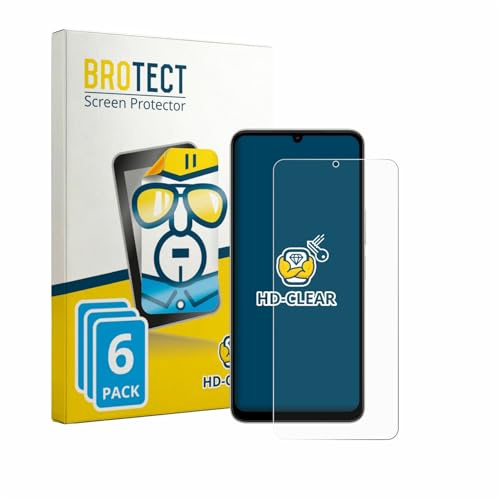 BROTECT 6 Stück Schutzfolie für Vivo Y11 2026 Displayschutz Folie Made in Germany, Ultra-Klar