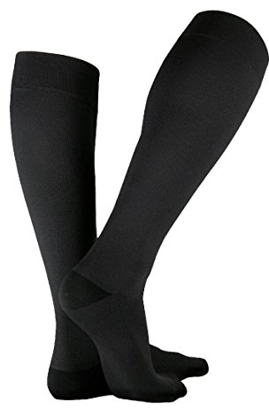 Bauerfeind VenoTrain Business AD CCL1 foot long Kompressionsstrümpfe XL plus schwarz long
