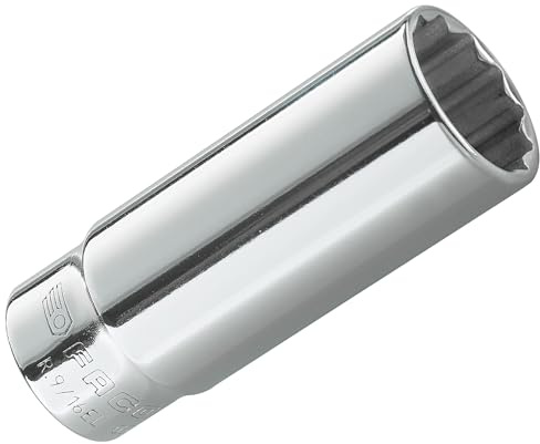 FACOM 1/4 inch Socket Wrench, 12 Point, Long, 9/32, 1 Piece, R.9/32EL