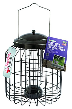 Gardman Heavy Duty Squirrel Proof Fat Snax Bird Feeder, Natural, A01822,2.8 kg