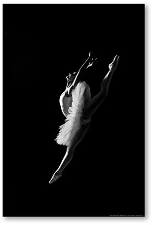 Postereck - 0016 - Ballerina, Sprung Ballett Tanzen Musik Tutu Frau - Wandposter Fotoposter Bilder Wandbild Wandbilder - Poster - 3:2-61,0 cm x 40,5 cm