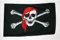 AZ FLAG - Bandera Pirata con Bandana Rojo - 250x150 cm - Gran Bandera con Calavera 100% Poliéster con Ojales de Metal Integrados - 300g - Colores Vivos Y Resistente A La Decoloración