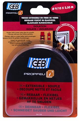 GEB 821523 Blister de Tresse Ø 10 à 9 mm Longueur 2,50 m Clair