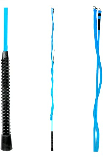 WALDHAUSEN Longierpeitsche, einteilig, 180 cm, azurblau