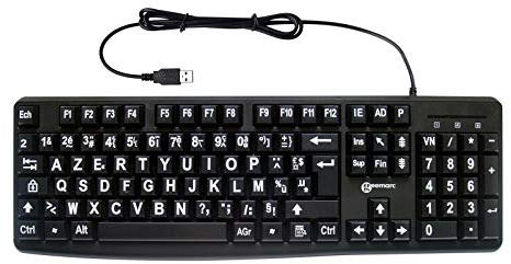 Geemarc Multimedia Large Print Keyboard Tastatur