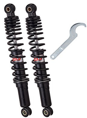 MotorsportGoetz Federbeine Stoßdämpfer für Simson S51, S50, S70, S83, SR50 Rückseite, verstellbar mit ABE, 360 mm, Metall, Kompakt, SHOCK_ABSORBER