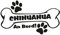 1 x Plott Aufkleber Hundeknochen Chihuahua An Bord Pfote Hund Dog Bone
