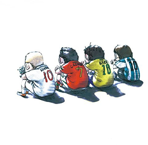 JenNiFer Europameisterschaft Messi Ronaldo Cartoon Auto Aufkleber Transparent Vinyl Fenster Körper Aufkleber