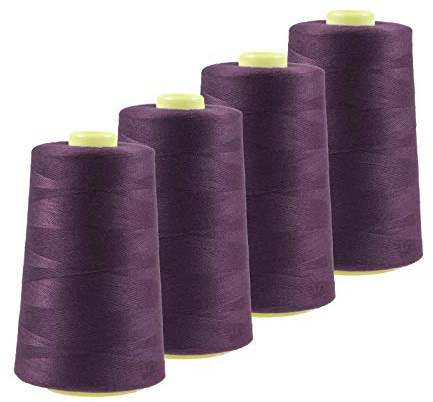 4 x 4572m Qualitäts Overlock-Garn Oeko-Tex Overlock Nähgarn Farben 621-660
