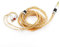 Linsoul Tripowin Zonie IEM Cavo, 16 Core Placcato Argento Cordoni Aggiornati, 1.25m SPC in Ear Monitor Cavi per 7hz Zero:2 Orchestra Lite Cadenza Hype4 Supermix4(2pin 0.78mm, 2.5mm)(Oro)