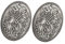 Harilla 2PACK Mittelalterliche Wikinger Brosche Pin Heidnischen Amulett Wicca Schmuck