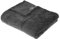 Atmosphera - Plaid - Flanelle - tressé - 125x150 - Gris foncé