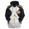 Historische Hoodie Revolutionäre Krieg Uniform Kostüm 3D Gedruckt Armee Jacke Halloween Kostüm - - Mittel