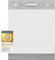 Exquisit Geschirrspüler EGSP6012-EB-030E INOX | Teilintegrierter Geschirrspüler 60 cm | 12 Maßgedecke | Spülmaschine teilintegriert 60 cm LED