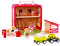 Udeas Bauernhof Spielzeug Holz, Holzspielzeug mit auffälligen Tierfiguren Bauernhof, Spaß Kinderspielzeug mit bunten Thema, Traktor mit Anhänger, Montessori Spielzeug