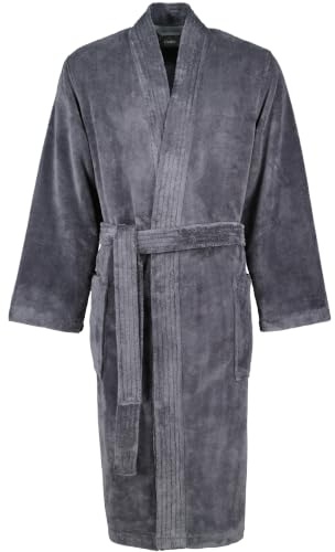 Cawö Bademäntel Herren Kimono 800 anthrazit - 71