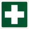 TIESSE - Cartello CROCE PRONTO SOCCORSO INFERMERIA FIRST AID - Cartello in Forex (PVC espanso) non adesivo - Dimensione: 240x240 mm - MADE IN ITALY