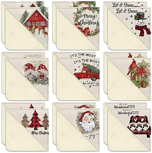 18 Stück Weihnachten Personalisierte Ecke Lesezeichen Filz Dreieck Seite Ecke Handgemachte Lesezeichen Niedlich Weihnachten Buchmarker Clip für Buchliebhaber Lesezeichen für Frauen Mädchen Erwachsene