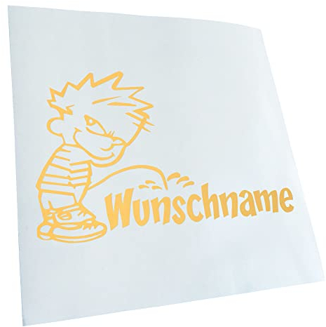 - Autoaufkleber - piss on Wunschname Aufkleber für Auto, Laptop, Fahrrad, LKW, Motorrad mehrfarbig JDM Decal Racing