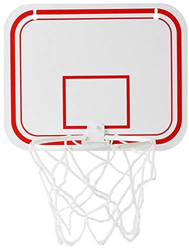 Barabesty Sport Office Basketball Hoop Clip for Trash Can Basketball Game Small Basketball Board Clip for Waste Basket