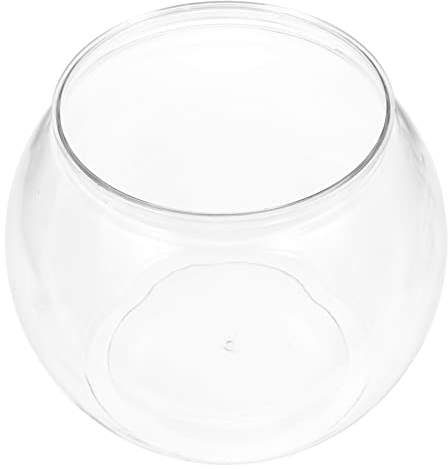Bol à Poisson Transparent Aquarium de Bureau Bocal à Poisson Doré pour Décoration Maison et Bureau