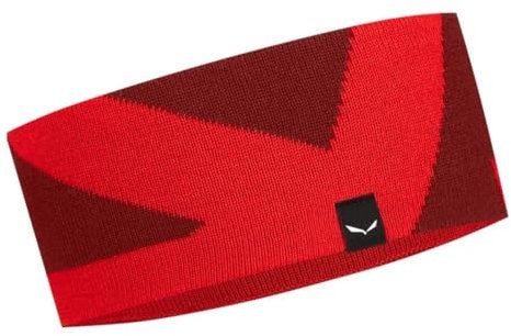 Salewa Reines Merino-Stirnband, Rot