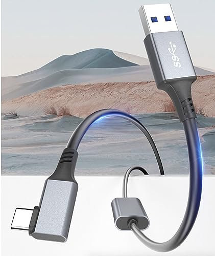 innov8 USB 3.0 Type A to 90 Degree Angled USB C VR Headset Cable 7m