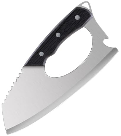 HRZZEOKV Cuchillo de carnicero, cuchillo de carnicero serbio, cuchillo de chef forjado a mano, cuchillo de cocina, carne, hacha de carnicero vegetal