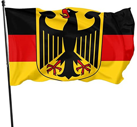 Bandiere Da Balcone 90X150cm Bandiera Germania Aquila Flag Durevole Bandierine Colori Vivaci Bandiere Da Giardino Per Parata Conferenza Ristoranti
