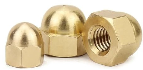 LOEASE 1/10/20/50 Pz M3 M4 M5 M6 M8 M10 M12 M14 M16 Tappo in Ottone Dadi esagonali Decorativi Copertura della Testa a Cupola Semicerchio Dado a ghianda Dadi ciechi Hardware (Size : M12 (2pcs))