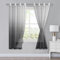 XWZO Voile Gardinen mit Ösen Vorhänge Farbverlauf Vorhang Sheer Ombre Gardinen 2 er Set für Schlafzimmer und Wohnzimmer Schlaufengardinen mit Raffhalter H175xB140cm Grau