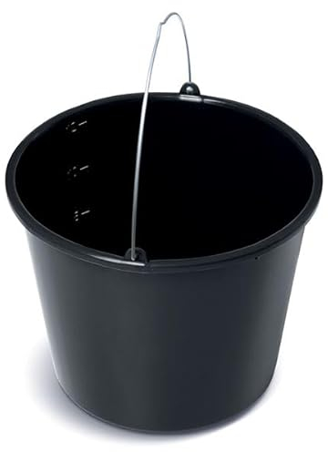 Baueimer Mörteleimer 20L Eimer Kübel Putzeimer Wassereimer Betoneimer mit Skala Maurerkübel Maurereimer 1 Stück