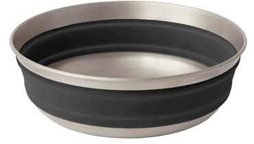 Sea to Summit Detour Bol pliable en acier inoxydable, taille M, 650 ml, noir béluga