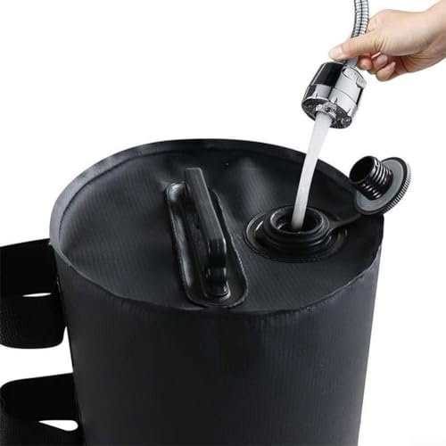HEBEOT Base per ombrellone riempibile con pesi per ombrellone, antivento, con base riempita d'acqua fino a 10 kg o 20 kg per Ombrellone Giardino Esterno terrazza Supporto (10 kg)