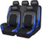 Auto Set Coprisedili per Fiat Punto I/II (Type 188 176) / Ulysse II (Type 179), Comfort Copertura Sedile Traspirante Copri Sedile Protezione Sedile Interni Accessori,Blue-5seats