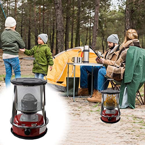 BomDog Réchaud À Kérosène D'Intérieur 360° Pour Le Camping, Le Barbecue, La Pêche/4.6L/Red