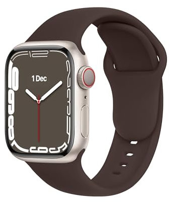 DONEGANI C1B para Correa Apple Watch Se Ultra 2 40mm 44mm 46mm 42mm 45mm 41mm 38mm 49mm Series 10 9 8 7 6 5 4 3 Mujer Hombre Original Pulsera Strap Marrón café