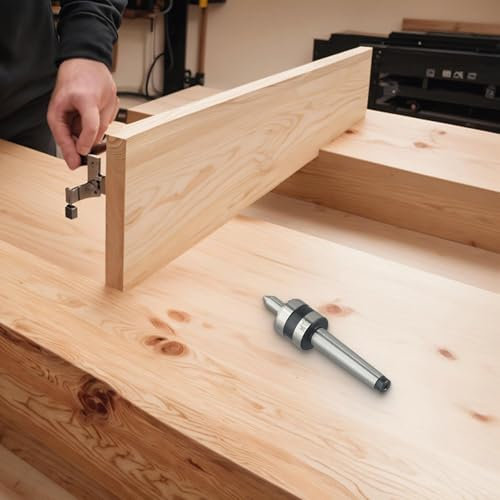 Drehmaschine Drive Center Spindel MT1or MT2, Multitooth Design Holzbearbeitung Drehmaschine Drive Center, 40CR Silber Holzbearbeitung Drehmaschine Drive Center (MT1)