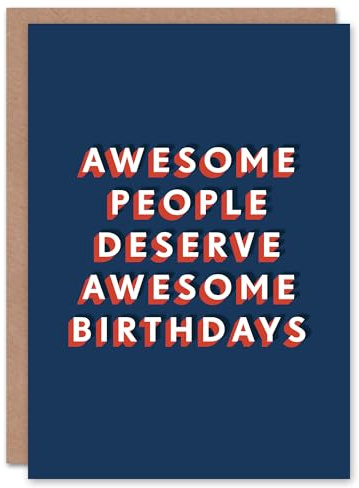 Artery8 What Awesome People Deserve Sweet Sincere For Him Birthday Card