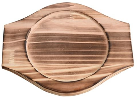 OFFSCH Bibimbap Stone Bowl Wooden Base Reusable Casserole Mat Sturdy Pot Holder Kitchen Pot Mat Tabletop Holder