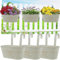 Gatphy 6Pcs Hanging Flower Pots Outdoor for Fence, Metal Hanging Flower Bucket with Drainage Decorative Railing Planter Box Metal Bucket Planter for Porch Railing Balcony Fence Patio(6Pcs)