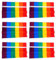 TOYANDONA 6 Banderas Del, Decoración Para La Comunidad Lgbt, Pancartas De Poliéster Para Jardín, Exterior, Interior, Porche, 60 X 90