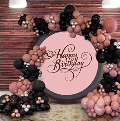 Black Rose Gold Balloon Arch Kit Balloon Garland, Balloons, Decorations, Wedding, Engagement, Birthday, Retirement, Party Backdrop Props, 114 Pieces. SALE SALE
