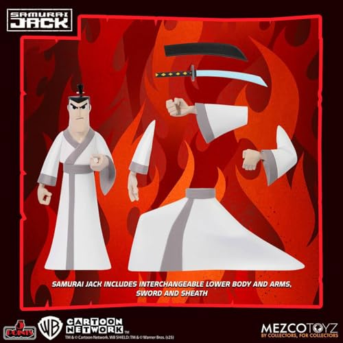 Samurai Jack Figur 9,5 cm Samurai Jack 5 Punkte