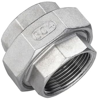 Raccord union en acier inoxydable 304, 1 pièce, raccord de tuyau moulé à filetage femelle for raccords de 1/4 à 2(DN10)