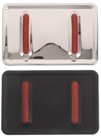 Toyvian 2pcs Stainless Steel Iron Hot Plate Rest with Multipurpose Functionality Heavy Duty Metal Holder for Home Use